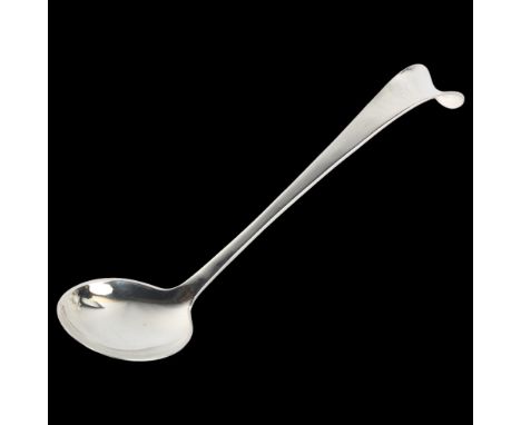 CARL M COHR - a Danish modernist silver long-handled preserve spoon, length 15cm, 0.9ozNo damage or repairs, only light surfa