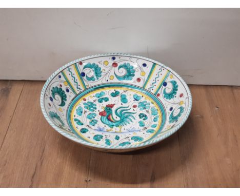 SBERNA DERUTA ITALIAN HAND PAINTED POTTERY CERAMIC BOWL