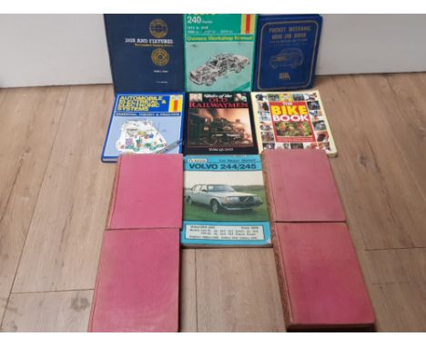 11 ASSORTED BOOKS INCLUDES OLD RAILWAYMEN  THE BIKE BOOK VOLVO 240 SERIES OWNERS WORKSHOP MANUAL ETC
