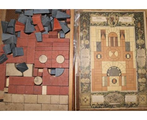 Four German boxed architectural building bricks