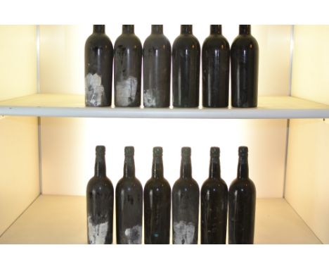 Dows Vintage Port 1960 12 bts Missing Labels identified by Berry Bros and from Cellar records