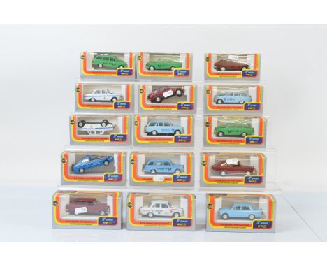 Fifteen Russian USSR Agat diecast 1:43 scale models, metal with plastic parts, all boxed.  