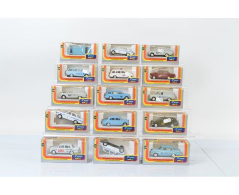 Fifteen Russian USSR Agat diecast 1:43 scale models, metal with plastic parts, all boxed.  