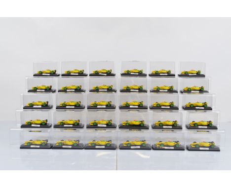 30 Onyx 1/43 scale diecast formula One models, All 287 Forti Ford Luca Badoer examples, all in plastic cases. 