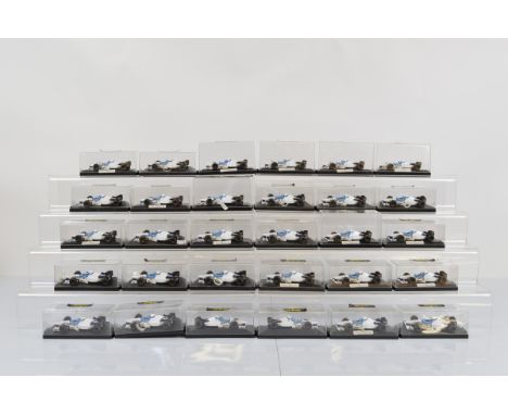 30 Onyx 1/43 scale diecast Formula One models, All 276 Tyrrel Yamaha 024 Mika Salo examples, all in plastic cases. 