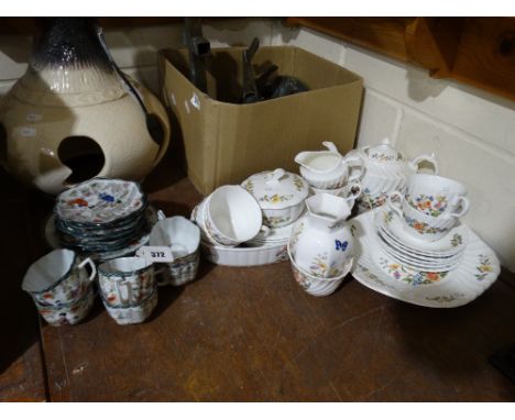     An Early 20th Century Eggshell China Tea Set, Together With A Good Quantity Of Aynsley Cottage Garden Pattern Teaware    