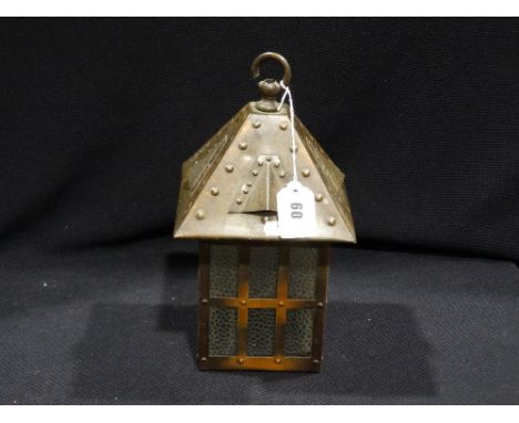     An Arts &amp; Crafts Lantern Lamp Shade                                             