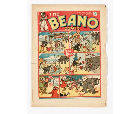 Beano 103 (1940). Propaganda war issue. Pansy Potter takes on German paratroopers - and wins! Bright cover with some spine te