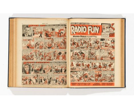 Radio Fun (1948) 482-533. From The Bob Monkhouse archive. Complete year in bound volume starring Tommy Handley, The Falcon, I