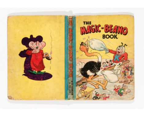 Magic-Beano Book (1944). Big Eggo & Koko Pillow Fight. Worn rounded boards and spine, neat ink dedication. Page Nos 49 and 89