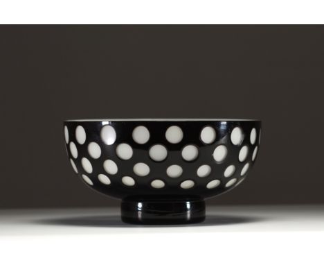 Lukas JABUREK (XX) Moser Carlsbad, attr. to - Lined glass bowl. Normal wear - Weight: 1.71 kg - Shipping available - Sizes: H