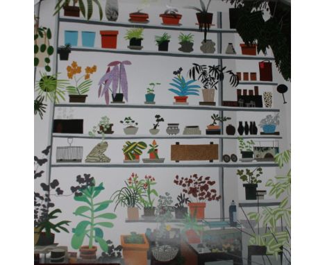 JONAS WOOD (AMERICAN 1977-). 'Large Shelf Still Life, 2017', offset lithograph in colours, 2017, on wove paper, published by 