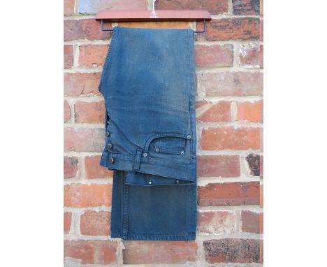 A PAIR OF GENTS VINTAGE PRADA JEANS, 100% cotton, classic fit, size 32Condition Report:Inside leg approx: 85 cm / 33 1/2", he