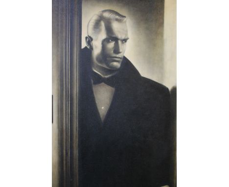 D ASHTON (XX). A portrait study of a man in a doorway, unsigned, oil on canvas, framed, 88 x 63 cmProvenance: This painting w
