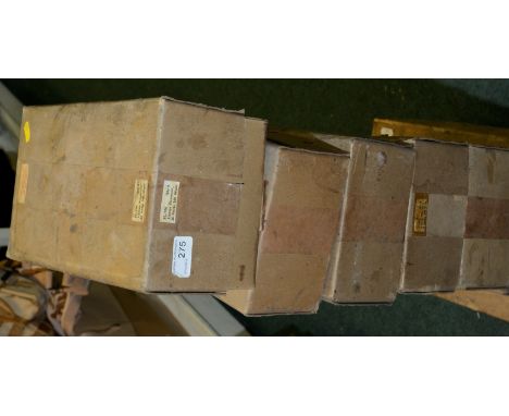 Selection of various card boxes all containing various vintage lamp filament bulbs 