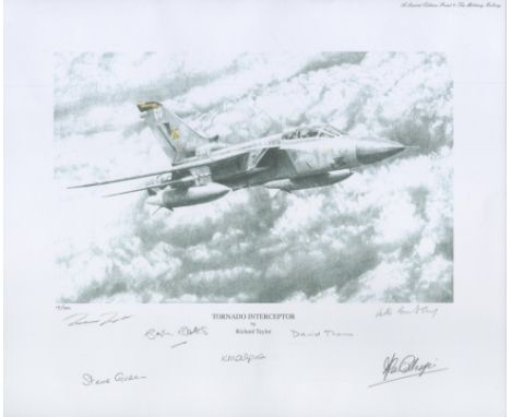 Tornado Interceptor and Tornado Force matched numbered pair of multiple signed Print by Artist Richard Taylor. Numbered 17/10