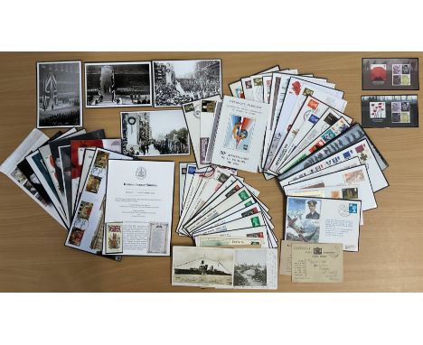 Great War WW2 Army Museum, Field Post office collection of stamps and FDCs, real mixture included £12 of mint stamp sheets, I