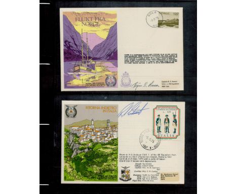 RAF Escaping Society Red official logoed cover album with 24 covers from the Escaping Society series, most are signed by the 
