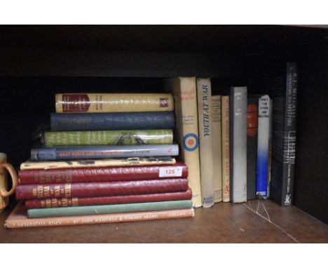 A collection of nineteen Military Volumes, mainly WW2 including Shot Down And On The Run, R J Michell School days of Spitfire