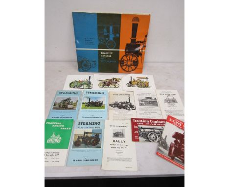 Steam engine booklets and a book of retired engines with illustrations