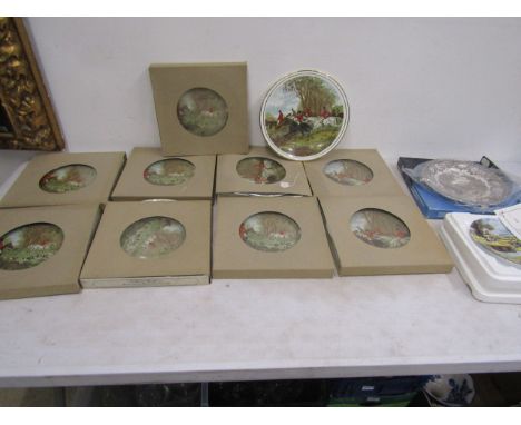 Hunting scene plates