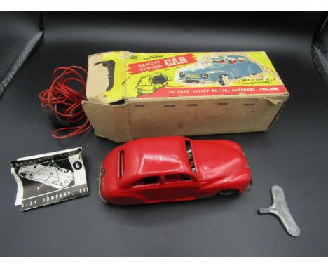 Chad Valley tin wind up car with original box (key was present but has since gone missing)