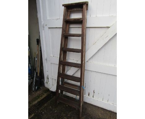 a wooden ladder