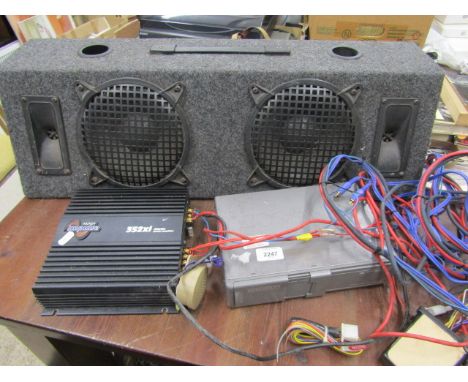 Car speaker, amp and stereo