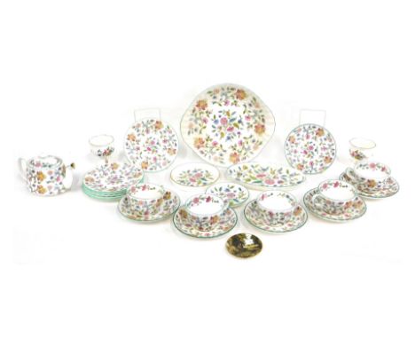 A Minton Haddon Hall part tea service. 