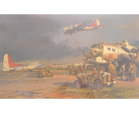 After Robert Taylor. Company of Heroes, limited edition print number 276/500, signed in pencil to margin, 47cm x 74cm. 
