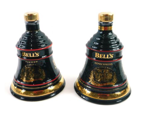 A bottle of Bell's extra special old Scotch whisky, for Christmas 1994, and Christmas 1993. (2) 