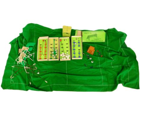 A collection of Subbuteo table soccer teams, etc. 