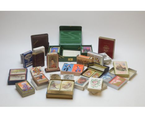 A collection of packs of vintage playing cards, to include: Bridge; Lexicon; Casino cards; advertising cards; and others, mak