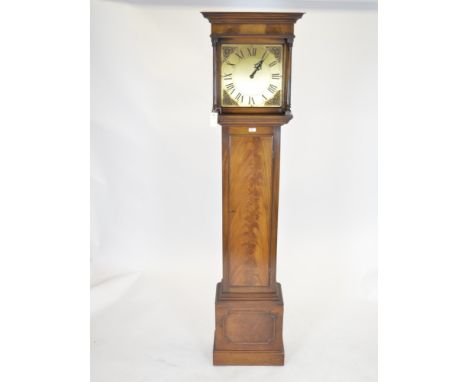 A 20th Century 'Pamela 70' mahogany longcase clock, with brass dial with cherub spandrels, contained within a mahogany case, 