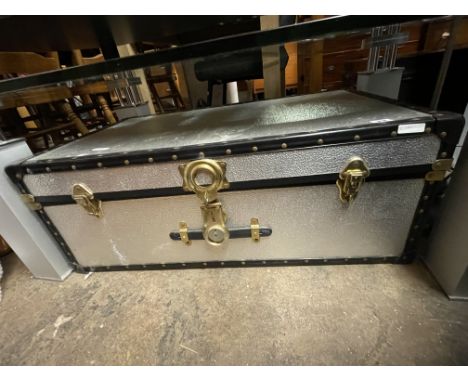 SILVERED CABIN TYPE TRUNK 