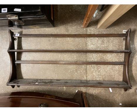 ERCOL DARK ELM DELFT PLATE RACK