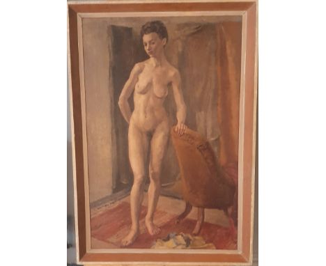 James T Ferguson [1923 2013] Nude Oil, [Frame 82 x 57cm]Please Note We Will Not Post This Item 
