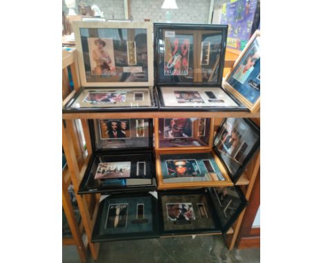 3 shelves of limited edition movie film cell pictures includes terminator etc. 