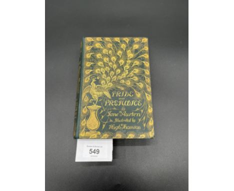 Austen, Jane; Pride and Prejudice. 1894, First trade edition. Preface by George Saintsbury. Illustrated by Hugh Thomson. Boun