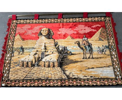 A Vintage silk tapestry wall hanger, [120x190cm] 