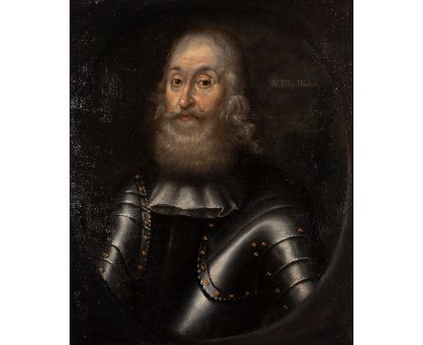 British School, 17th CenturyPortrait of a man in armour, traditionally identified as Sir Ellis HicksOil on canvas73.5 x 60.5c