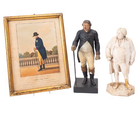 Francis Hardenberg, (fl. late 18th /early 19th century); a painted plaster model of King George III, portrayed as walking wit