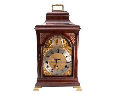 J.C. Jennens, & Son, London a mahogany chiming bracket clock the eight-day duration, triple-fusee movement with anchor escape