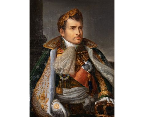 After Andrea Appiani (Italian,1754-1817)Portrait of Napoleon as King of ItalyOil on canvas86 x 62cm