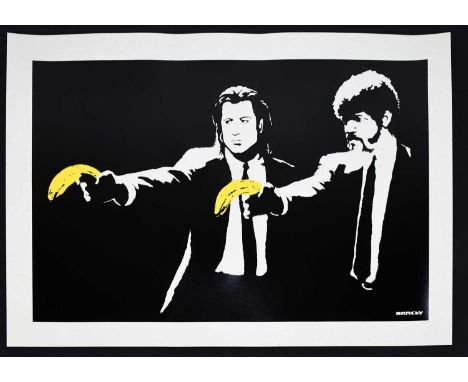 WEST COUNTRY PRINCE (BANKSY REPLICA); screen print using identical printing techniques and paper (300 gsm cartridge paper) as