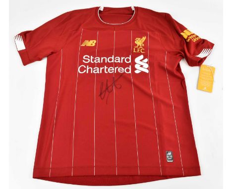 TRENT ALEXANDER-ARNOLD; a Liverpool Premier League Winner shirt, signed to the front, size S.Condition Report: Creasing and l