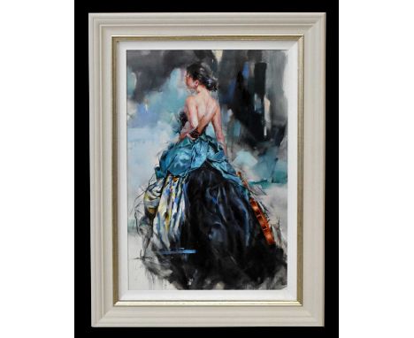 ANNA RAZUMOVSKAYA; limited edition print, 'Woven Dreams II', 84/95, signed lower left, 45 x 68cm, framed.Condition Report: Im