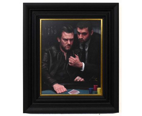 † VINCENT KAMP; limited edition print, 'Hold Back, It's Not Your Night', 65/150, signed lower right, 39 x 50cm, with certific