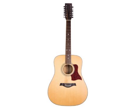 Tanglewood TW15/12N-NS twelve string acoustic guitar; Finish: natural; Fretboard: rosewood; Frets: good; Hardware: good; Case