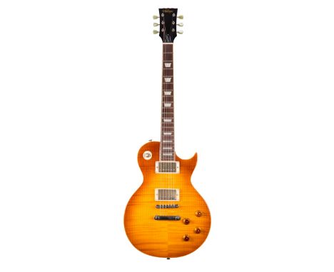 JHS Vintage Lemon Drop electric guitar; Finish: amber burst; Fretboard: rosewood; Frets: good; Electrics: working; Hardware: 